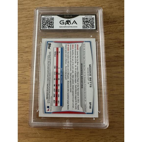 2014 BOWMAN PROSPECTS #BP109 MOOKIE BETTS GMA 8.5 NM-MT+ Red Sox - Picture 2 of 4